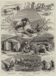 Monuments de pierre grossière à Moab